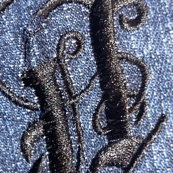 Notorious BIG Mens Jeans 34 x 31 Denim Embroidered Baggy Hip Hop Urban Rap Y2K - Picture 6 of 9